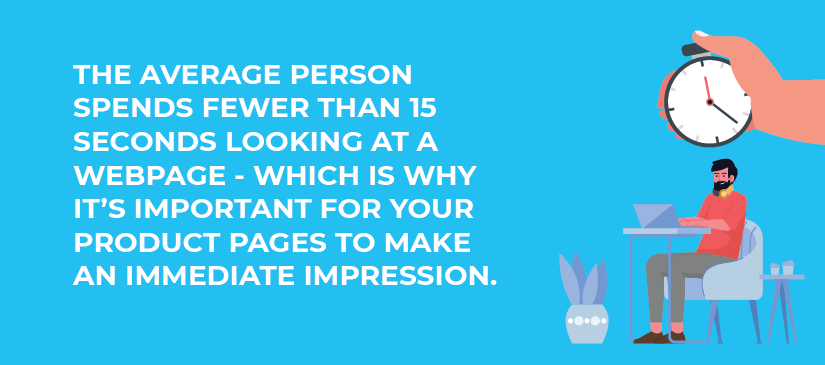 The average person spends fewer than 15 seconds looking at a webpage