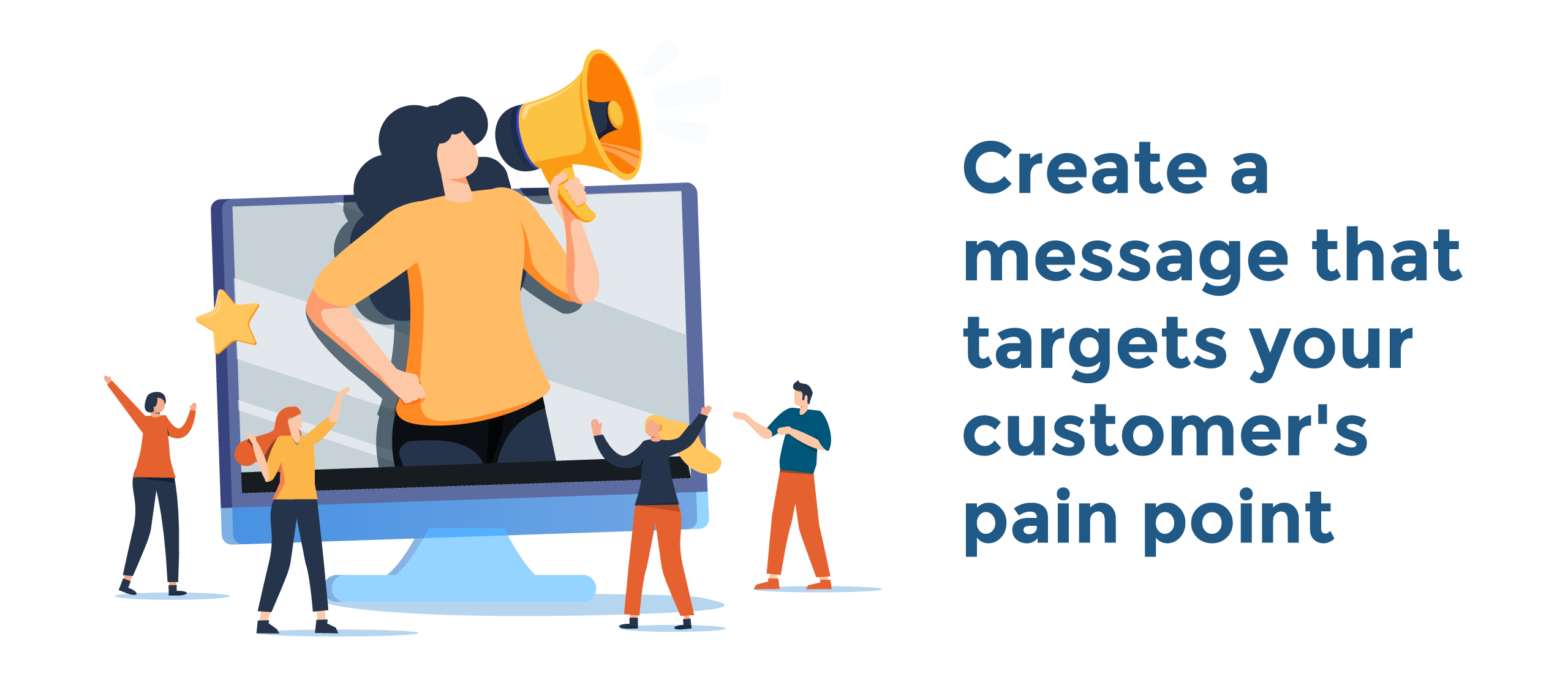 create a message that targets your customer's pain point