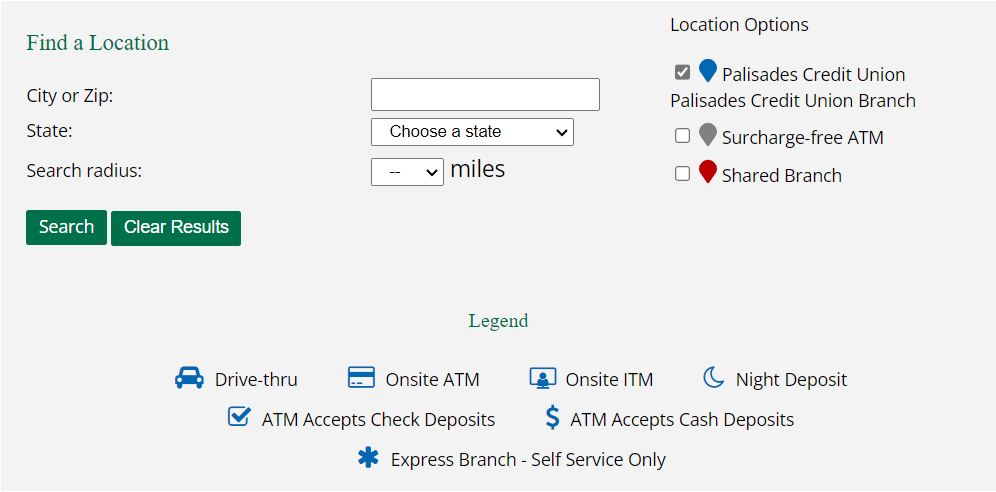 Find a bank branch location.