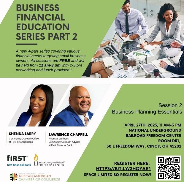 Financial education series flyer